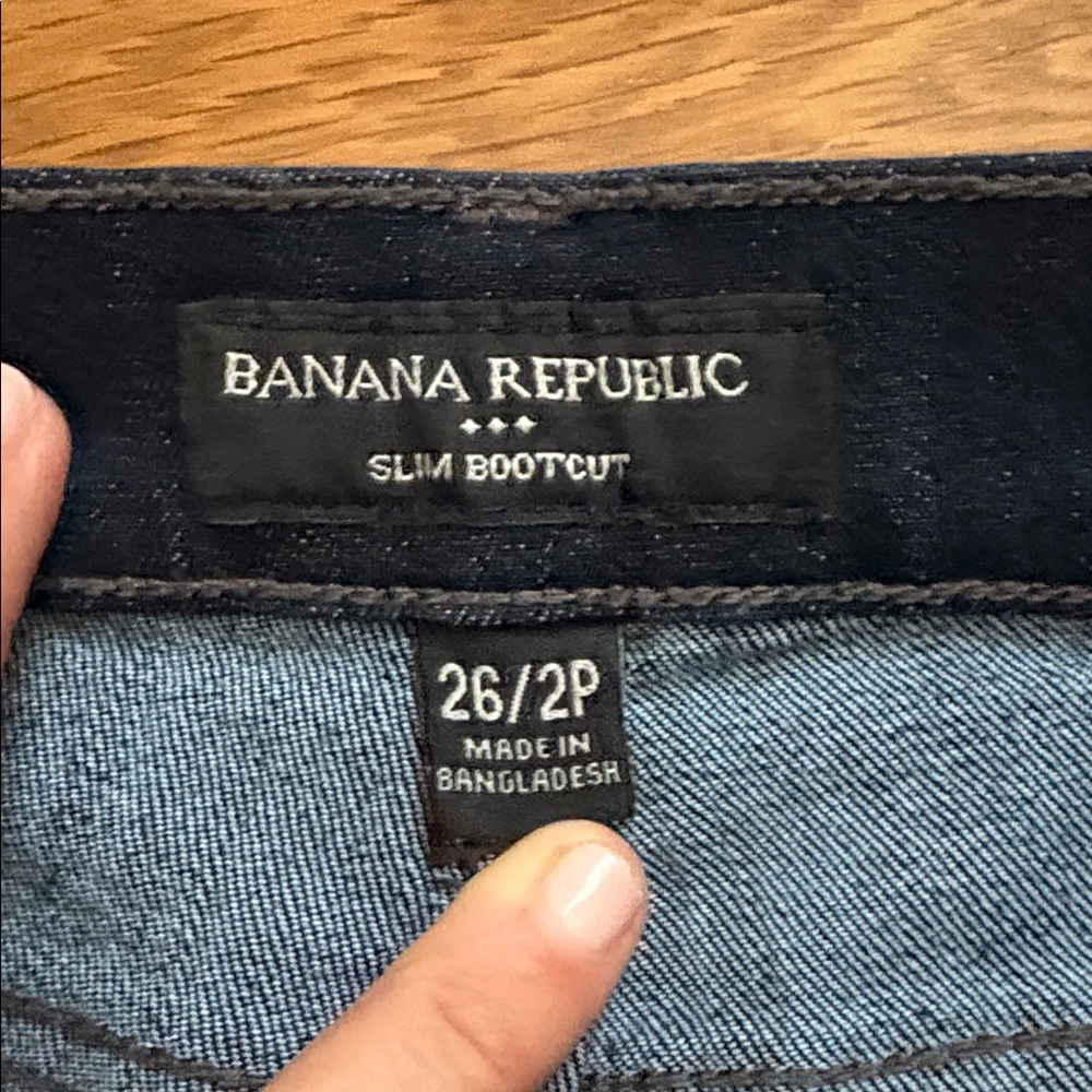 Banana Republic Boot Cut Jeans 26 Petite - Picture 2 of 3